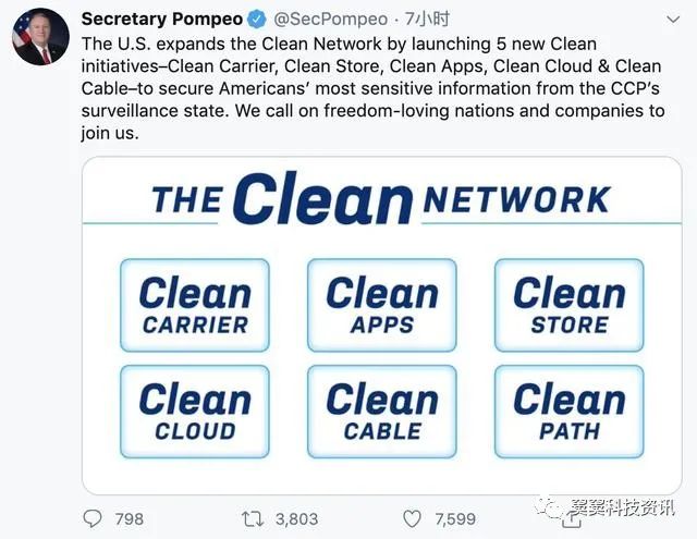 美国突然宣布净网措施：禁止中国 App、BAT 云服务、电信运营商等(图2)